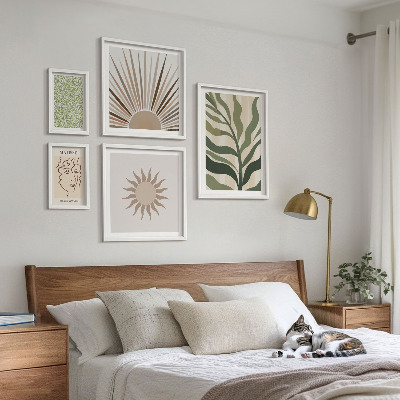 Parede galeria de quadros Gráficos abstratos e elegantes de plantas