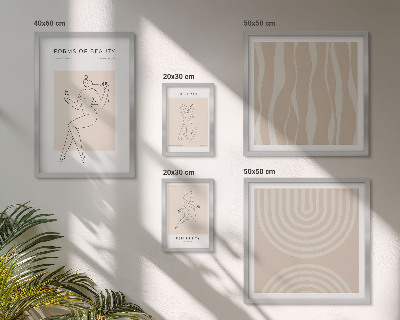 Galeria de parede Formas minimalistas de beleza