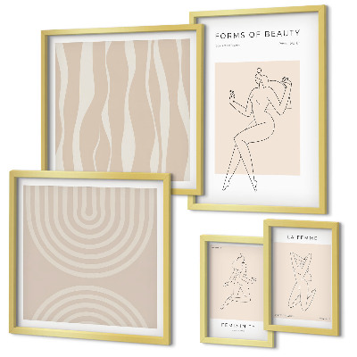 Galeria de parede Formas minimalistas de beleza