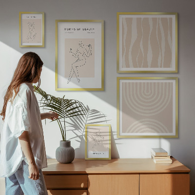 Galeria de parede Formas minimalistas de beleza