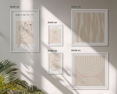 Galeria de parede Formas minimalistas de beleza