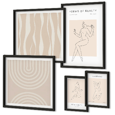 Galeria de parede Formas minimalistas de beleza