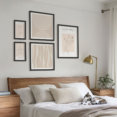Galeria de parede Formas minimalistas de beleza