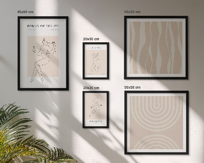 Galeria de parede Formas minimalistas de beleza