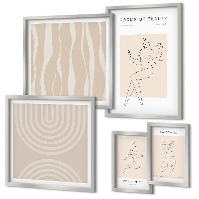 Galeria de parede Formas minimalistas de beleza