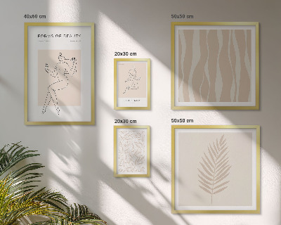 Parede galeria de quadros Ilustrações estilosas de mulheres e plantas.