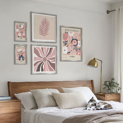 Galeria de parede mercados de flores em estilo boho