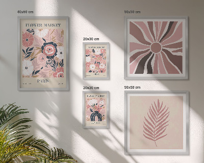 Galeria de parede mercados de flores em estilo boho