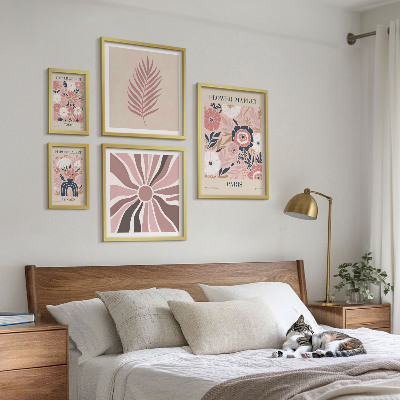 Galeria de parede mercados de flores em estilo boho