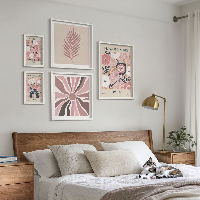 Galeria de parede mercados de flores em estilo boho