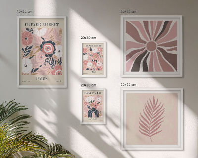 Galeria de parede mercados de flores em estilo boho