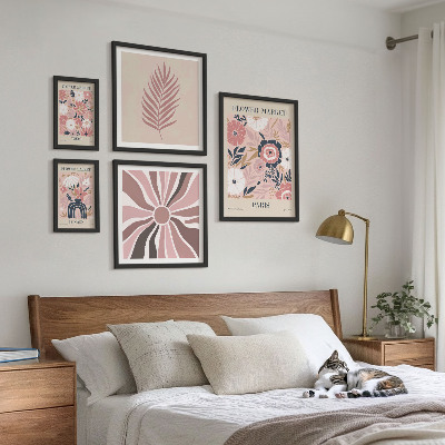 Galeria de parede mercados de flores em estilo boho