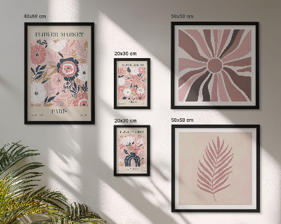 Galeria de parede mercados de flores em estilo boho