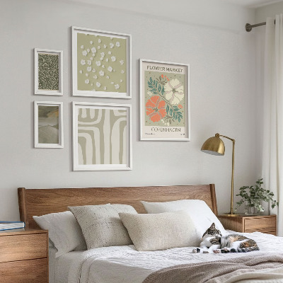 Parede galeria de quadros Padrões boho com motivos de plantas