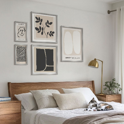 Galeria de parede Linhas minimalistas e elegantes para os gráficos