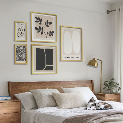 Galeria de parede Linhas minimalistas e elegantes para os gráficos