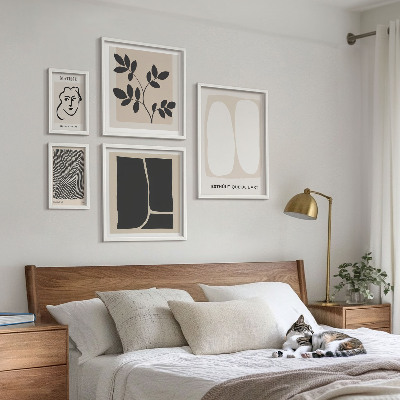 Galeria de parede Linhas minimalistas e elegantes para os gráficos