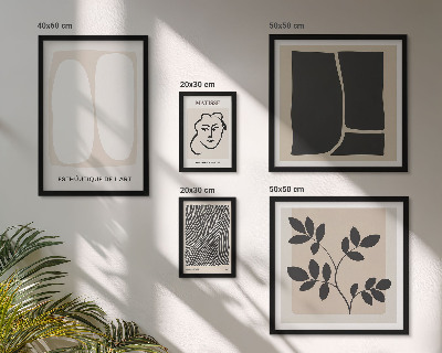 Galeria de parede Linhas minimalistas e elegantes para os gráficos