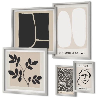 Galeria de parede Linhas minimalistas e elegantes para os gráficos