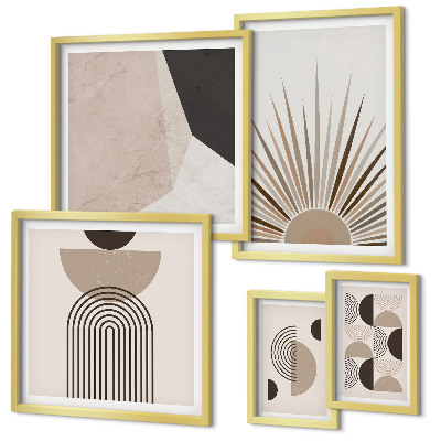 Galeria de parede formas geométricas abstratas