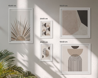 Galeria de parede formas geométricas abstratas