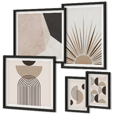 Galeria de parede formas geométricas abstratas