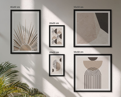 Galeria de parede formas geométricas abstratas