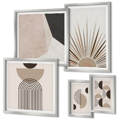 Galeria de parede formas geométricas abstratas