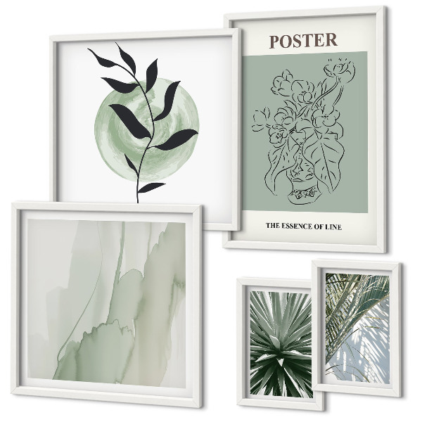 Parede galeria de quadros Inspirações vegetais da natureza