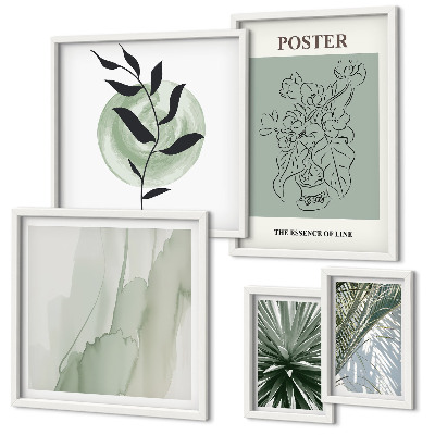 Parede galeria de quadros Inspirações vegetais da natureza