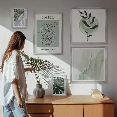 Galeria de quadros para parede tema inspirações vegetais da natureza