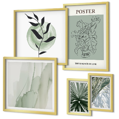 Parede galeria de quadros Inspirações vegetais da natureza