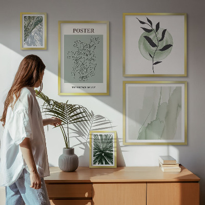 Parede galeria de quadros Inspirações vegetais da natureza