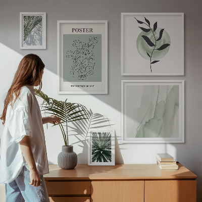 Parede galeria de quadros Inspirações vegetais da natureza