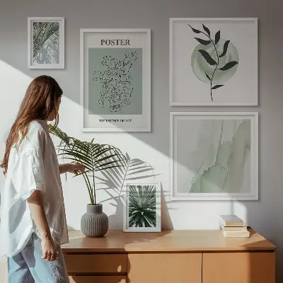 Galeria de quadros para parede tema inspirações vegetais da natureza