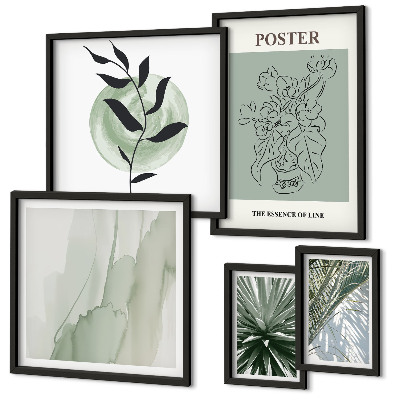Parede galeria de quadros Inspirações vegetais da natureza