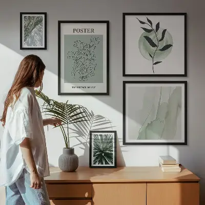 Galeria de quadros para parede tema inspirações vegetais da natureza
