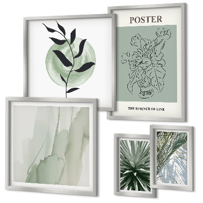 Parede galeria de quadros Inspirações vegetais da natureza
