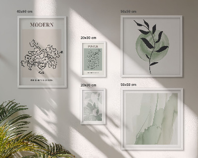 Conjunto de 5 quadros com moldura Decorações minimalistas modernas