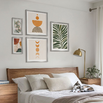 Parede galeria de quadros Padrões de plantas, formas boho