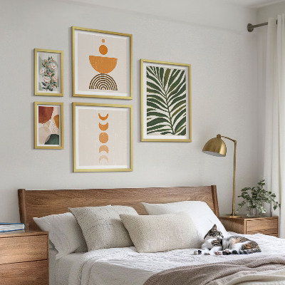 Parede galeria de quadros Padrões de plantas, formas boho