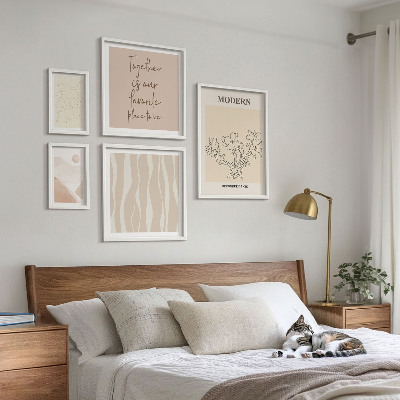 Conjunto de 5 quadros com moldura Conjunto de estilo minimalista moderno