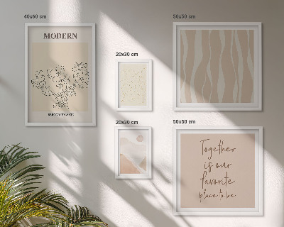 Conjunto de 5 quadros com moldura Conjunto de estilo minimalista moderno