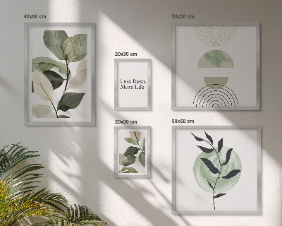 Galeria de parede Gráficos de interiores de plantas elegantes