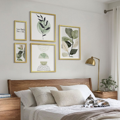 Galeria de parede Gráficos de interiores de plantas elegantes