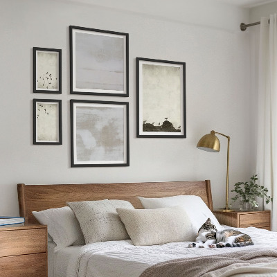 Parede galeria de quadros Pássaros minimalistas em voo