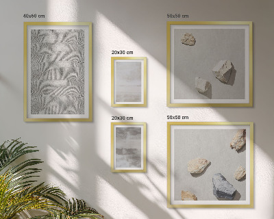 Conjunto de 5 quadros decorativos Texturas minimalistas modernas