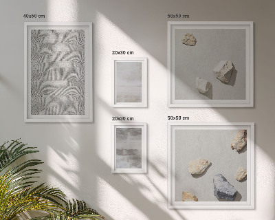 Conjunto de 5 quadros decorativos Texturas minimalistas modernas
