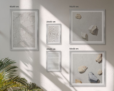 Galeria de parede Pedras geométricas de papelão