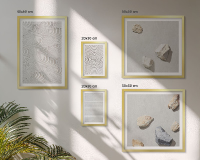 Galeria de parede Pedras geométricas de papelão